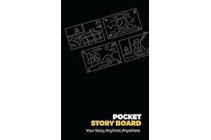 Pocket Storyboard: Blank Storyboard Notebook - Sketchbook Template Panel Pages for Storytelling | 16:9 Storyboard Frames in a