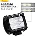 Aaiwa LED Pods 4 Pack 48W LED Light Bar Off Road Driving Lights Fog Lights for Truck, Car, ATV, SUV, Boat