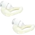 2 Pack Self Feeding Baby Bottle Holder, Adjustable Bottle Holders for Babies, Bottle Propper for Infant, Twin Feeding Pillow with Side Handles, Beige