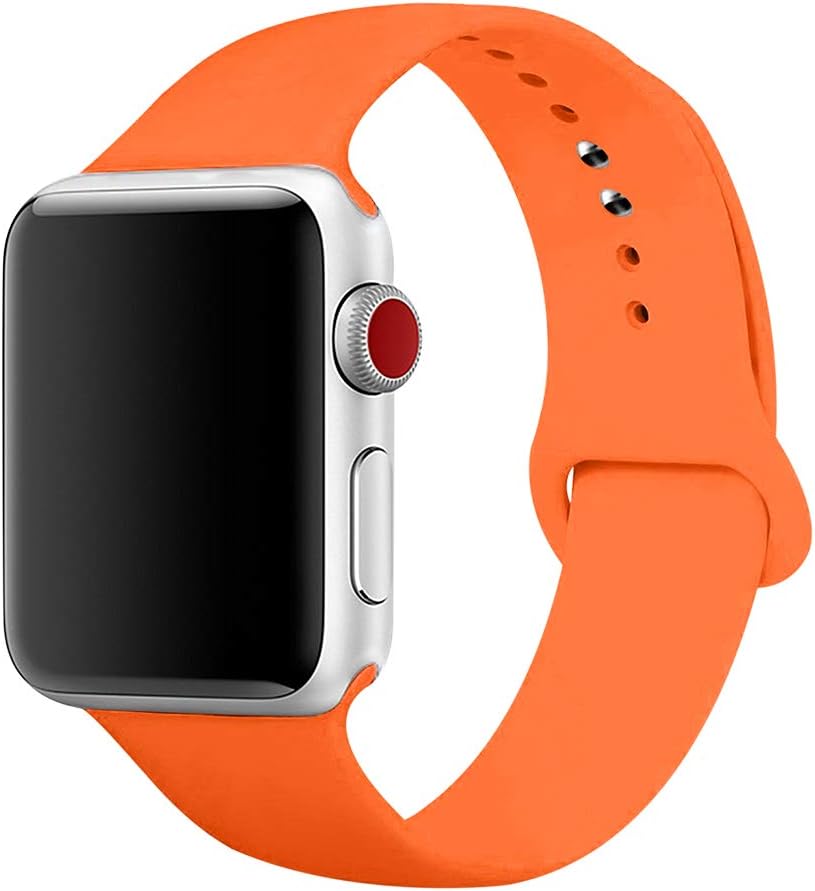 YDEROD Smart Watch Band Compatible with Apple Watch Band 38mm 40mm 42mm 44mm Soft Silicone Sport Strap Replacement Bands for Watch Series 4/3/2/1