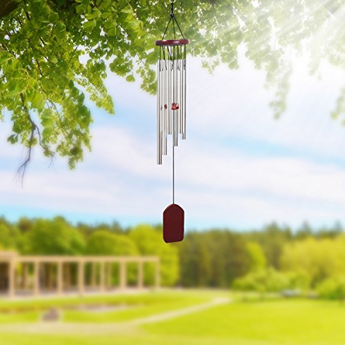 Wind Chime, Windchime Amazing Grace Wind Chimes Bells 6 Metal Tubes Outdoor for Garden, Yard,Patio and Home Decor
