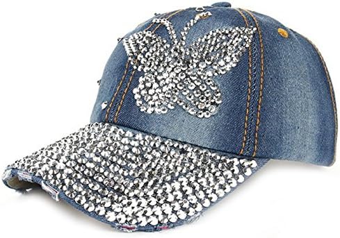 Multiple Cute Animals Bling Rhinestone Adjustable Strapback Hats Baseball Cap Denim (19 Style)