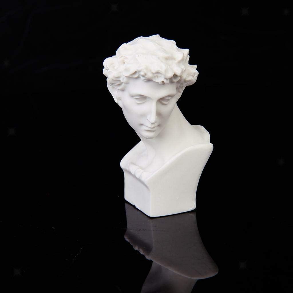 NATFUR 1:12 Mini Resin Giuliano de Medici Bust Statue for Dollhouse Collectibles Decor