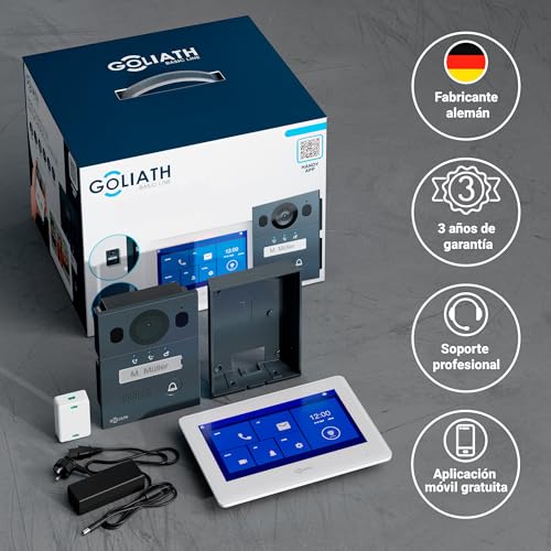 Goliath Video Door Phone [Monitor 7"] Automatic Door Phone with Camera – Video Door Phone with Camera – Video Intercom – Weather and Vandalism Resistant – Surface