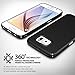 Ringke [Slim] Compatible with Galaxy S6 Case Lightweight & Thin Cover with Screen Protector [Snug-Fit] Advanced Side to Side Edge Coverage Superior Coating PC Hard Skin for Samsung Galaxy S6 - Black