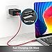 TIEGEM USB Type C 3.1 Gen 2 Cable (100W/10Gbps) USB C to USB-C Cable USB-IF TID Interface Type-C PD Cable E-Marker Power Delivery Wire for MacBook Pro Galaxy S9 S9 Plus OnePlus 6 (Red, 6.6ft)