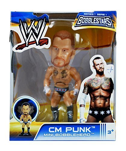 WWE 3.5" Bobble Head Figures - Daniel Bryan, C M Punk, Undertaker, Road Warrior Hawk & John Cena - SET of 5 - Thumbnail 2