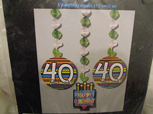 Dangling Cutouts Happy 40th Birthday