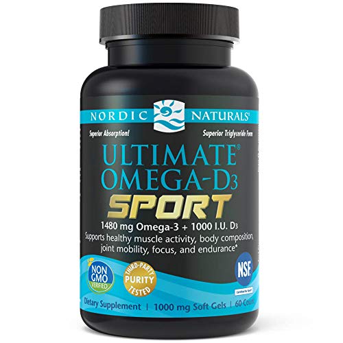 Nordic Naturals - Ultimate Omega-D3 Sport, Supports Healthy Bones and Immunity, 60 Soft Gels (FFP)