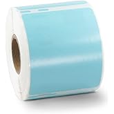 BETCKEY Colored Labels Compatible with Dymo 30324 (2-1/8" x 2-3/4") Multipurpose Labels, Compatible for Dymo LabelWriter Thermal 450, 4XL & Zebra Desktop Printers [1 Roll, Light Blue]