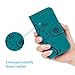 iPhone 6 6S Case, iPhone 6 6S Wallet Case Embossed Butterfly PU Leather Cover Detachable Magnetic Wallet with Card Slots and Wrist Strap for iPhone 6 6S 4.7 inch Blue