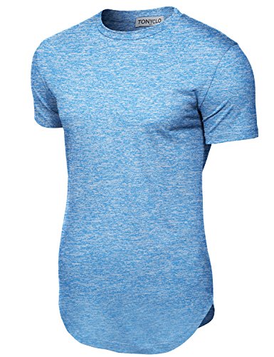 Simple Patterned Fabric Comfortable Soft Shirt Tops,003-blue,Medium