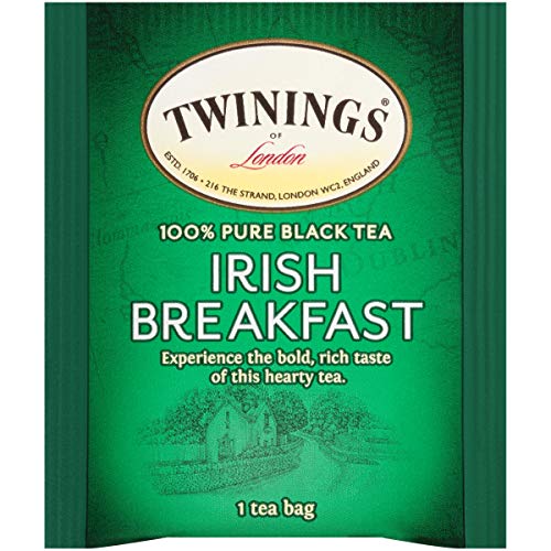 Twinings Irish Breakfast Individually Wrapped Tea Bags, 20 Count Pack