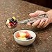 Ice Cream Scoop - Works Great On Cold, Dense Ice Cream - Large Size - Best For Ice Cream, Fruit, Pancakes, Cookies, Cupcakes & More - Heavy Grade Food Safe Stainless Steel - Ergonomic Grip