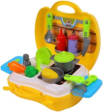 Youtop Kitchen Appliance Cooking Playset for Toddlers Yellow