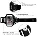 Triomph Armband for iPhone 8, 7, 6, 6S, Se, 5, 5C etc. with Screen Protector and Key Cards Money Holder for Running, Workouts, Jogging etc. - Black