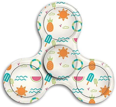 Fruits And Ice Creams Fidget Spinner Hand Toy Stress Reducer For Work School Class High Speed 360 Triangle Finger For Focus , ADHD Anxiety Autism For Adult Children Kids Men Women Teenager