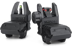 Aecktech Fiber Optic Sights,with Green and Red Full Fiber Optics Dots Polymer Fiber Optics Sights Front and Rear Backup Sights