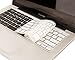 MOSISO Silicone Keyboard Cover Compatible with MacBook Air 13 inch A1466 A1369 2010-2017&Compatible with MacBook Pro 13/15 inch (with/Without Retina Display, 2015 or Older Version), White