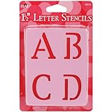 Plaid Letter Stencil Value Pack (1-1/2-Inch), 28924 Old School