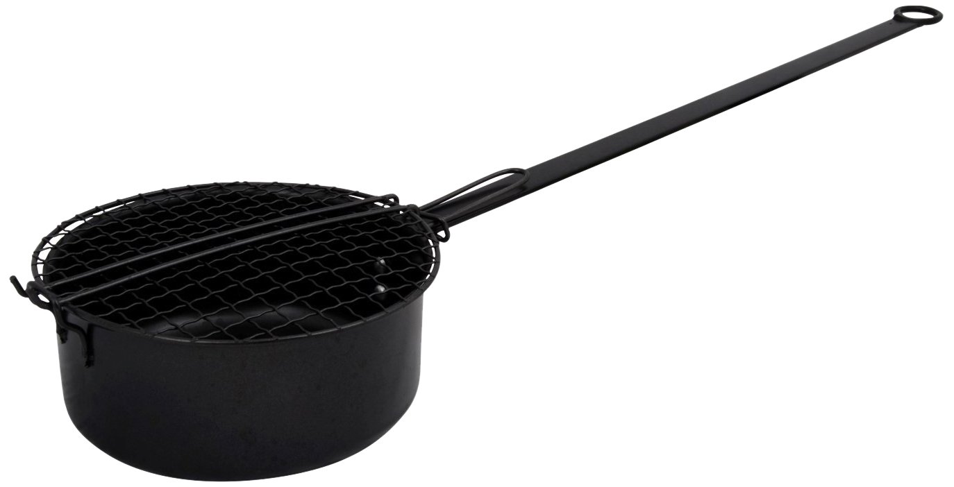 Fallen Fruits FF157 Steel - Popcorn Pan - Outdoor, Grey, 69.7 x 18 x 9.3 cm