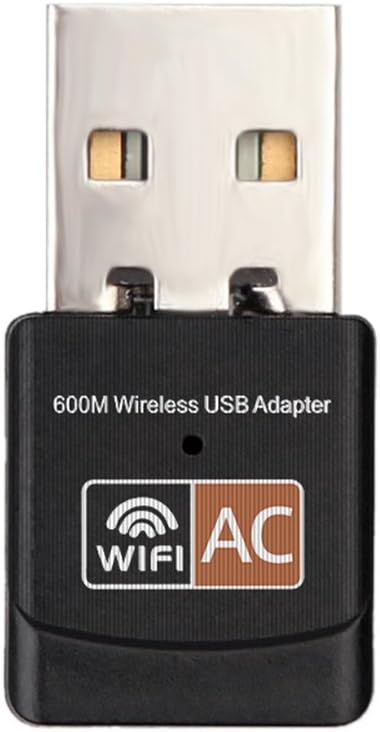 Thiningstars Wireless WiFi Receiver USB Dual-Band 2.4G / 5G Adapter 600Mbps for PC, Laptop