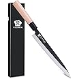 WILDMOK Sashimi Knife 10 Inch - Perfect Yanagiba Knife For Cutting Sushi, Fish Filleting & Slicing - German Steel Blade & Traditional Wooden Handle