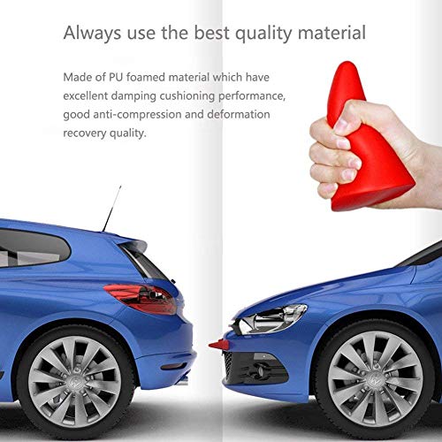 FOLCONROAD Car Auto Truck Elasticity 3D Devil Horns Sticker Bumper Decor Anti Collision [Black] 2Pcs/Set[US Warehouse] - Thumbnail 4