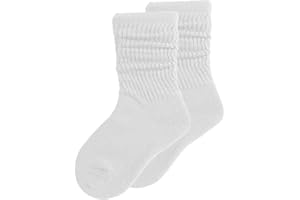 DOOVID Toddler Slouch Socks Knee High Socks Kids Boys Girls Cotton Long Crew Socks