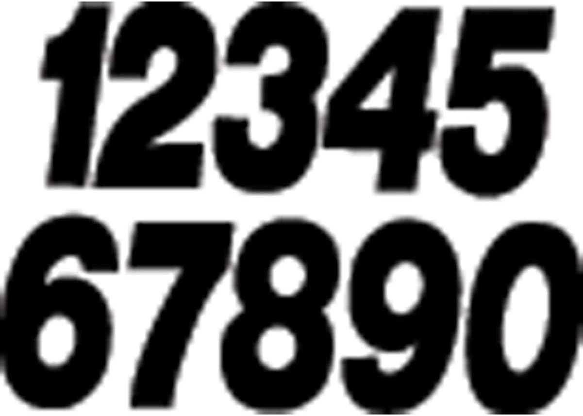 #6 8" BLACK PRO LITE DIGITS 3/PK