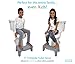 Squat N Go 7” Folding Squatting Stool | The Only Foldable Toilet Stool | Convenient and Compact – Great for Travel | Fits All Toilets, Folds for Easy Storage, Use in Any Bathroom | Cool Grey Color |