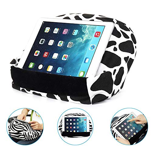 Urnanal Universal Soft Tablet Stand Pillow Holder, Sofa Bed Reading Pillow Beanbag Lap Stand for iPads/Tablets/eReaders/Smartphones/Books/Magazines