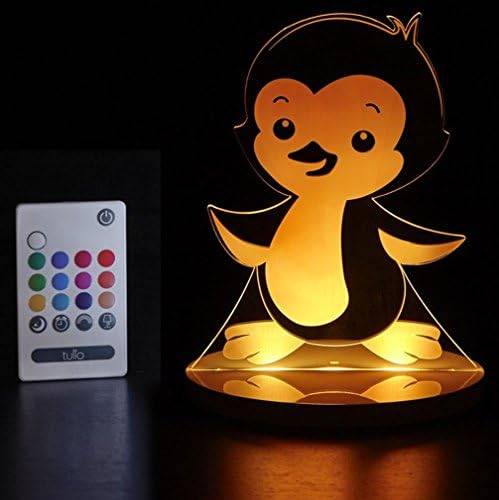 TulioDream Lights Night Light - Best Color Changing Kids Table Lamp for Boys/Girls, Remote Control, USB Power, 12 Colors for Bedroom or Décor