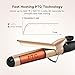 Anjou Curling Iron 1.5 inch with Tourmaline Ceramic Coating, Hair Curling Wand 1 1/2 inch with Anti-scalding Insulated Tip, Hair Salon Curler Waver Maker (200 °F to 410 °F - For Big Wavy Hair Styles)
