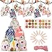 Monoche Christmas Candy Bag Treat Bags Cartoon Cute Yellow Linen Perfect for Christmas Gift 24Pcsthumb 4