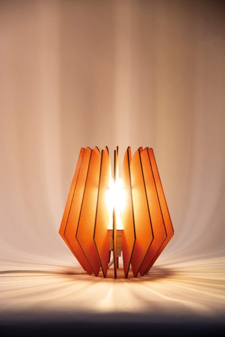 Rayher 62900505 Wood lamella lamp Copenhagen,FSCMixCred, natural, 22x22x23.5cm, 20-part, box 1Set - Image 5
