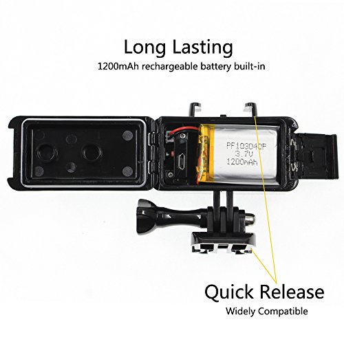 SHOOT-Waterproof-Underwater-Diving-Light-LED-Video-Night-Light-Rechargeable-1200mAh