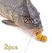 2pcs Carp Hair Fishing Rigs - 20lb Braid, Hooks #4 #6 - Carp Terminal Tackle