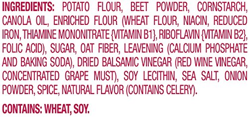 Good Thins Beet Crackers with Balsamic Vinegar & Sea Salt, 3.75 Ounce Box (Pack of 6)