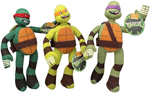 Teenage Mutant Ninja Turtles Orange/Red/Purple Small Stuffed Toys (3pc)