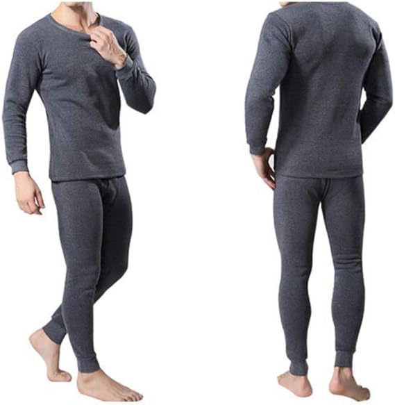 FENTINAYA 2Pcs Winter Warm Men Cotton Thermal Underwear Sets Long Johns