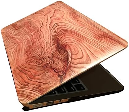MacBook Air 11 inch Case Wooden Pattern Rubber Coated Hard Case Cover for Laptop 11.6 inch Shell Model A1465/A1370