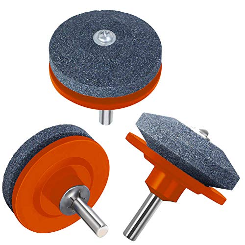 XRS Lawn Mower Blade Sharpener, Lawnmower Blade Sharpener Drill Attachment, Lawn Mower Sharpener for Power Drill Hand Grill, 3 Pack