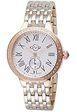 GV2 by Gevril Astor Womens Diamond Swiss Quartz Two Tone Rose Gold and Stainless Steel Bracelet Watch, (Model: 9106)