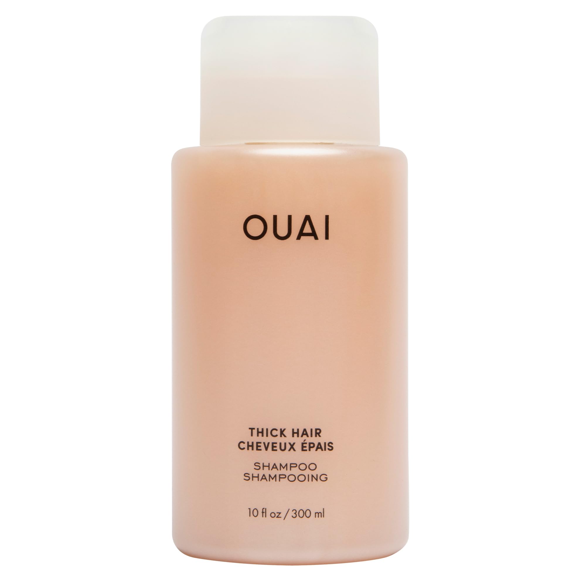 OUAI Thick Shampoo - Moisturizing & Strengthening Shampoo with Keratin, Marshmallow Root, Shea Butter & Avocado Oil for Thick Hair - Paraben, Phthalate, Sulfate Free - 300ml (10 fl oz)