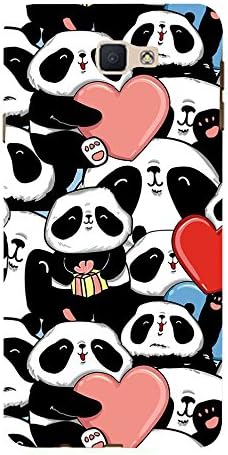 Fiobs Designer Back Case Cover for Samsung Galaxy J7 Prime (2016) (Panda Heart Beautiful Lovely)
