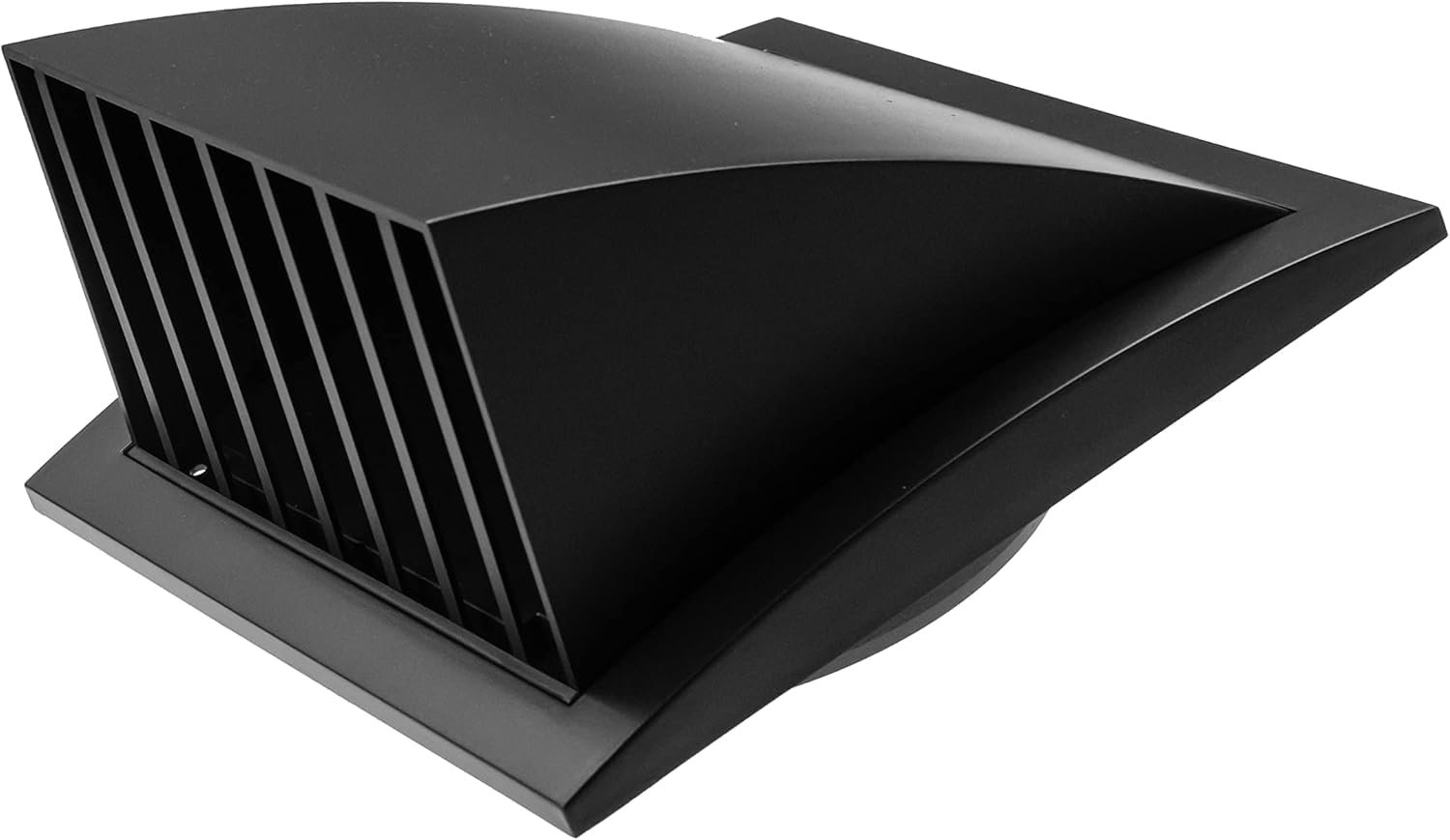 Vent Systems Anthracite Ø125 mm / 5" Inch Exhaust Vent Cover - Dryer Vent Hood - Louvered Dryer Cover - Vent Hood Cap - One-Direction Plastic Air Supply Grille Non Return Valve - Outlet Cowl Air Vent