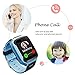 GPS Waterproof Kids Smart Watch for Students, Girls Boys Touch Screen Smartwatch with GPS/LBS Tracker Voice Chat One-Key SOS Help Anti-Lost Calling Phone Watches (S16 Blue)