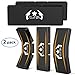 Gun Magnet Mount For Car And Home -Rubber Coated 43 LBS Rated Gun Magnet Mount- Bending Design -Adhesive Magnets - Concealed for Handgun Rifle Pistol Revolver Magazine in Vehicle,Wall,Bed,Bedside,Desk