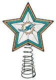 Miami Dolphins Star Christmas Tree Topper